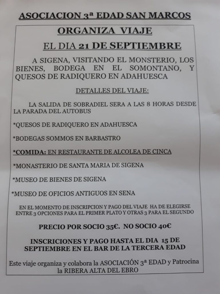 Excursión 3edad