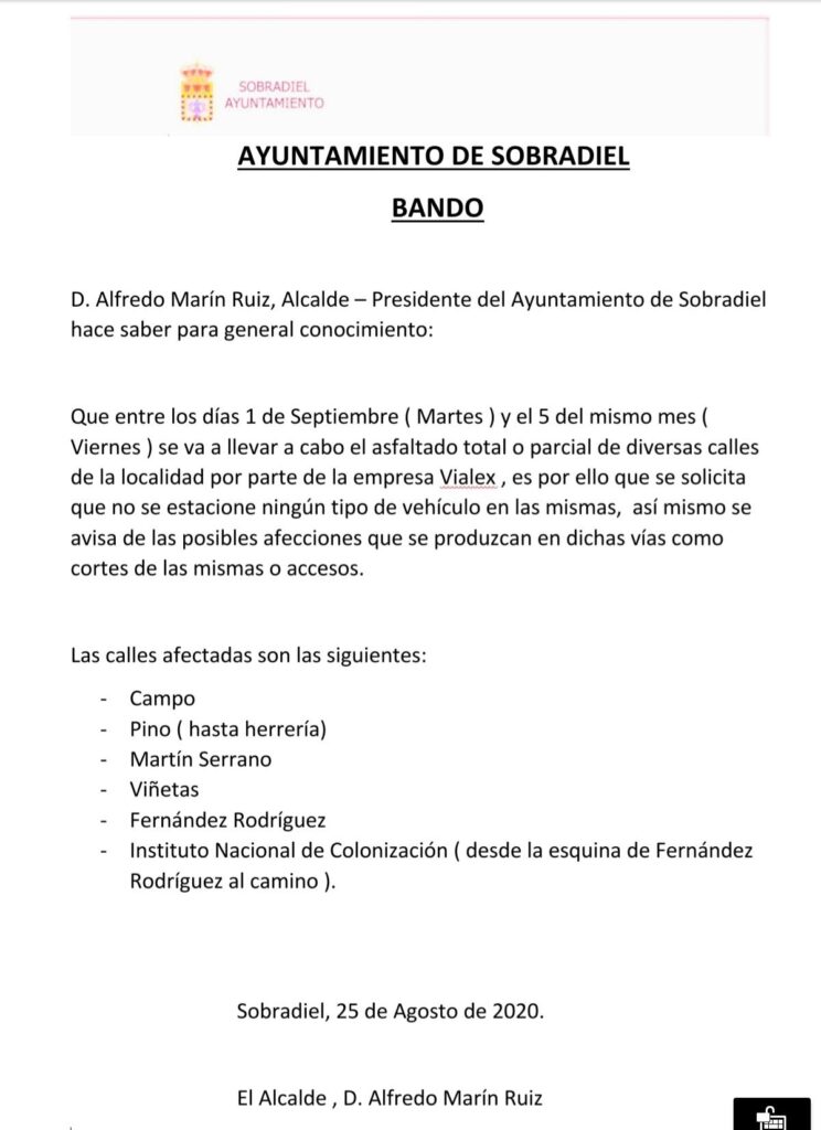 Asfaltado de calles