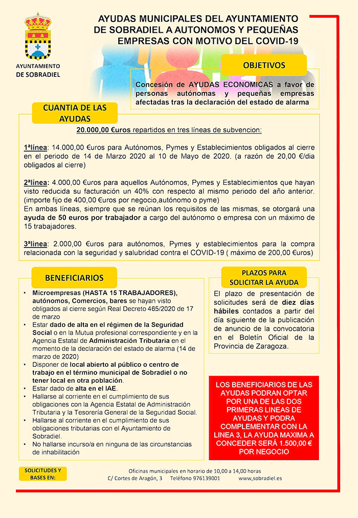 Ayudas Autónomos y PYMES