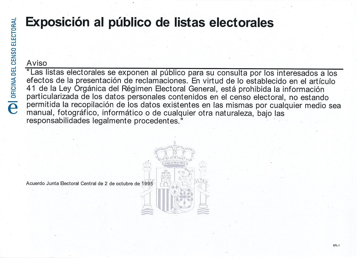listas electorales
